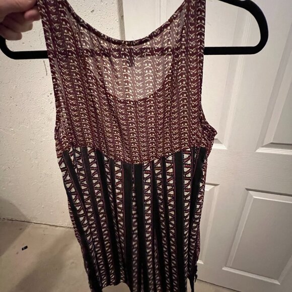 She + Sky Patterned Red Cover up Dress Size M - Picture 3 of 3